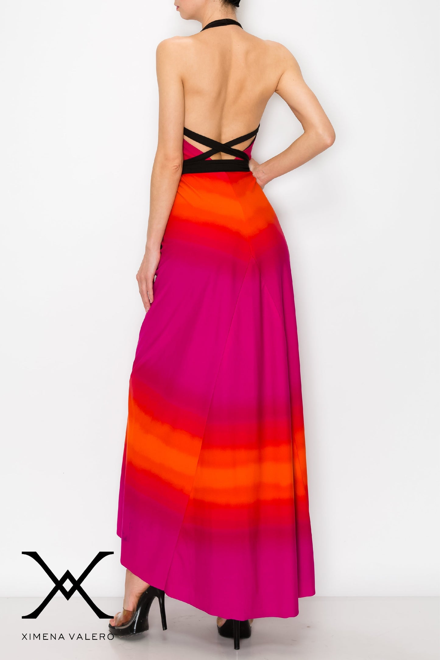 The Halter Tie Dye Gown XimenaValero