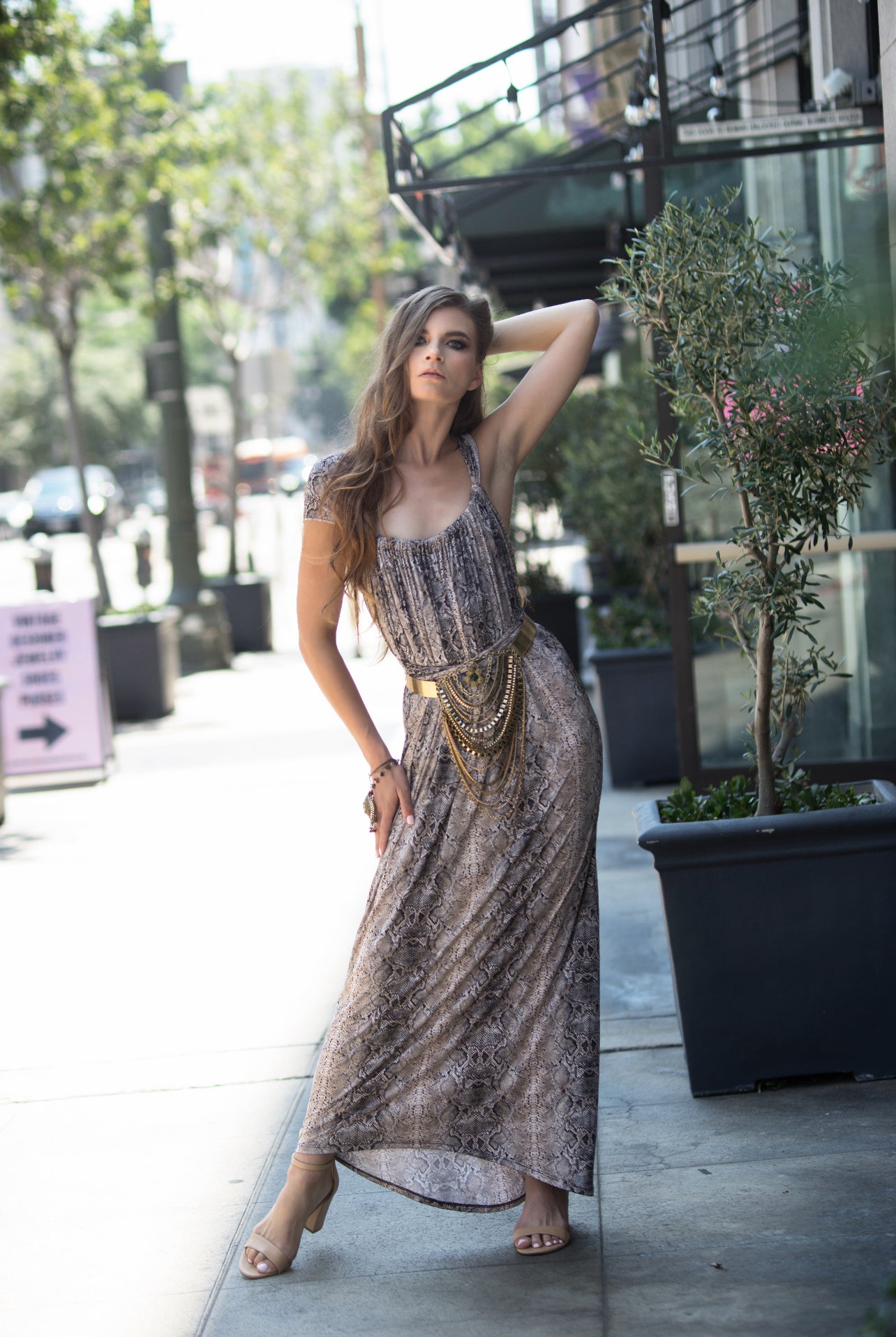 Dolce Maxi Dress – Snake Print (Transformable / Multi-Way)