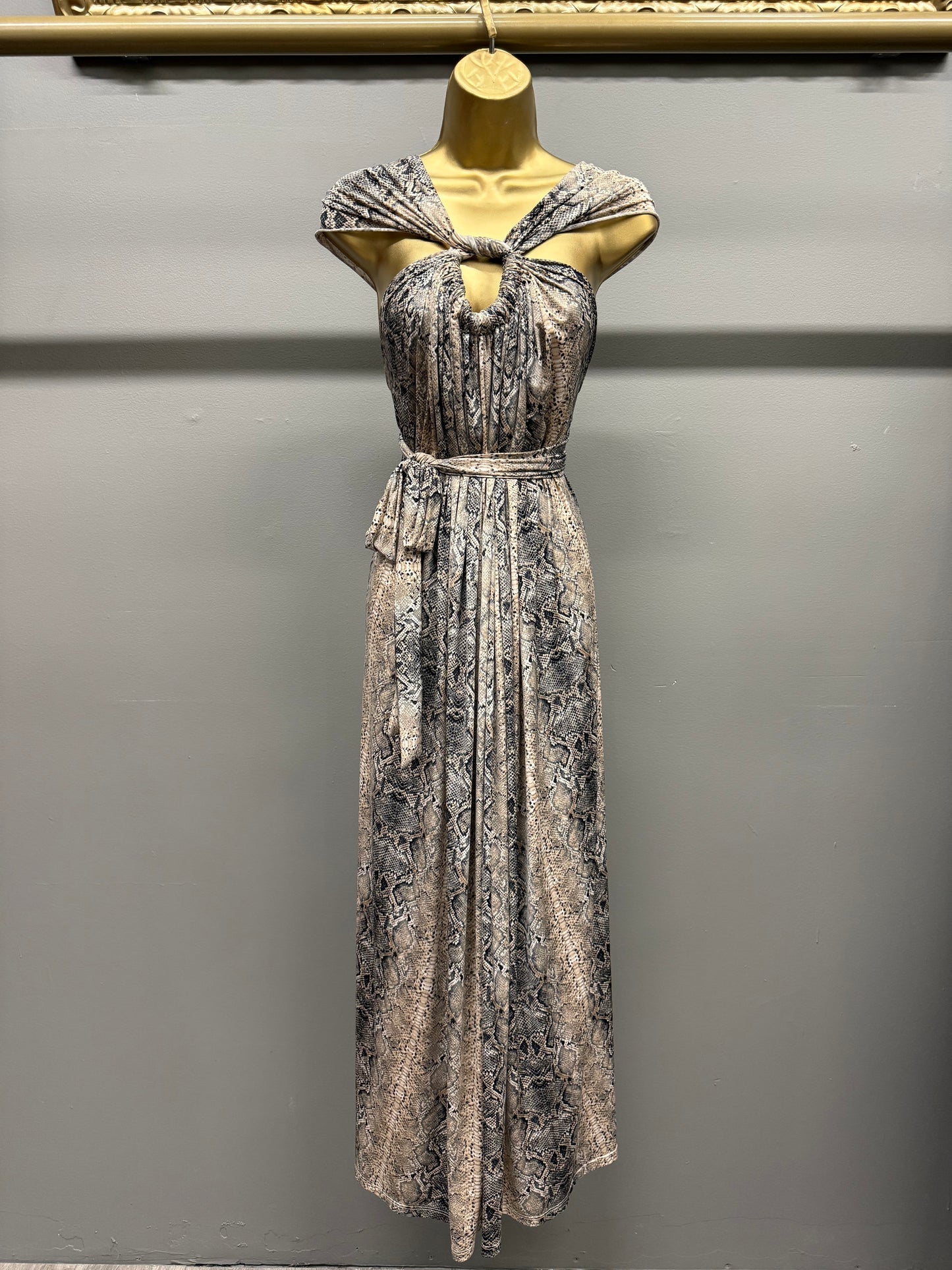 Dolce Maxi Dress – Snake Print (Transformable / Multi-Way)