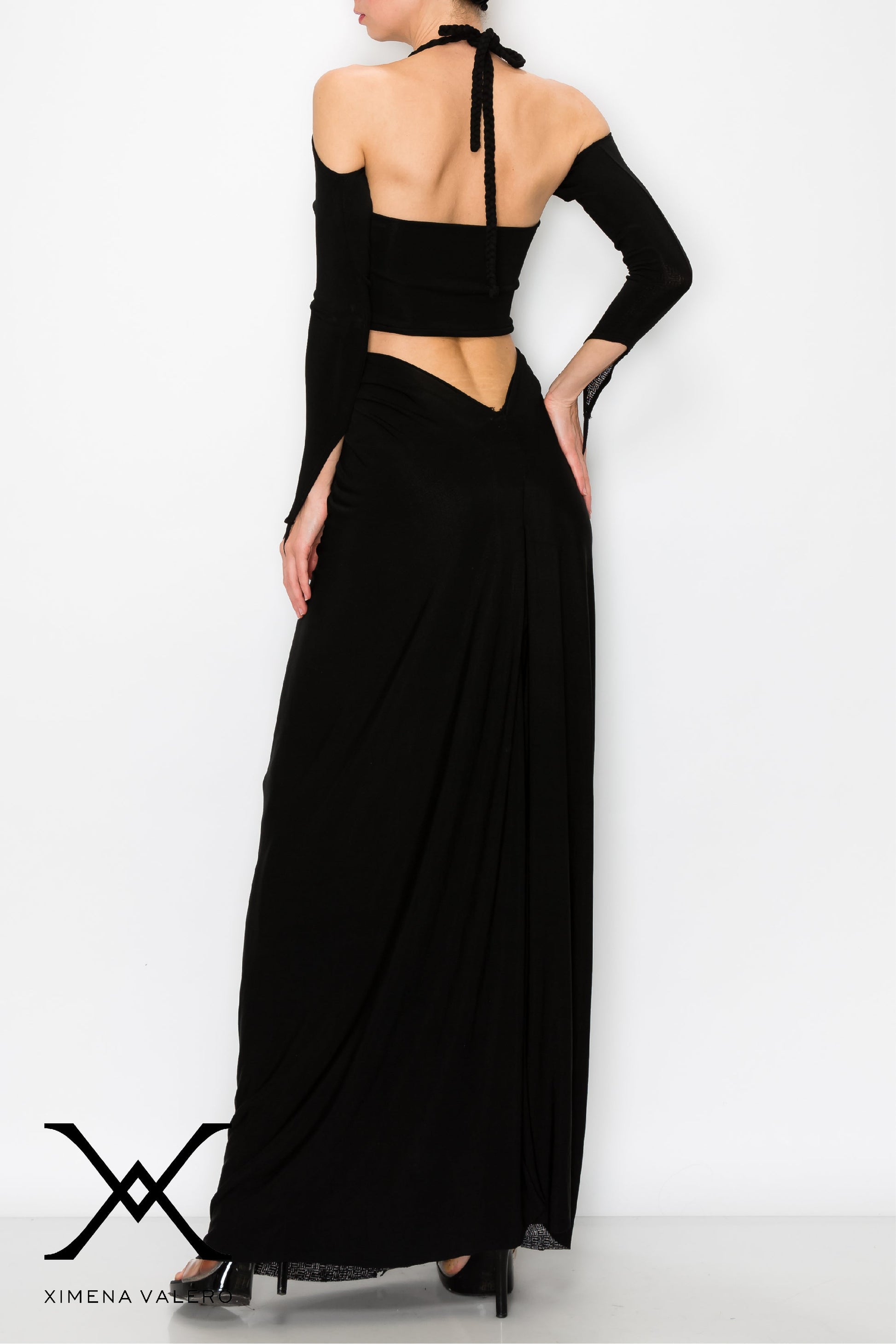 The Criss Cross Maxi Dress L / Green The Criss Cross Maxi Dress L / Green